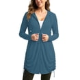 thumbnail image 4 of Shihyeh Women's UPF 50+ Swim Cover Up Sun Protection Hoodie Long Jacket SPF Lightweight Beach Cover Ups for Women, 4 of 7