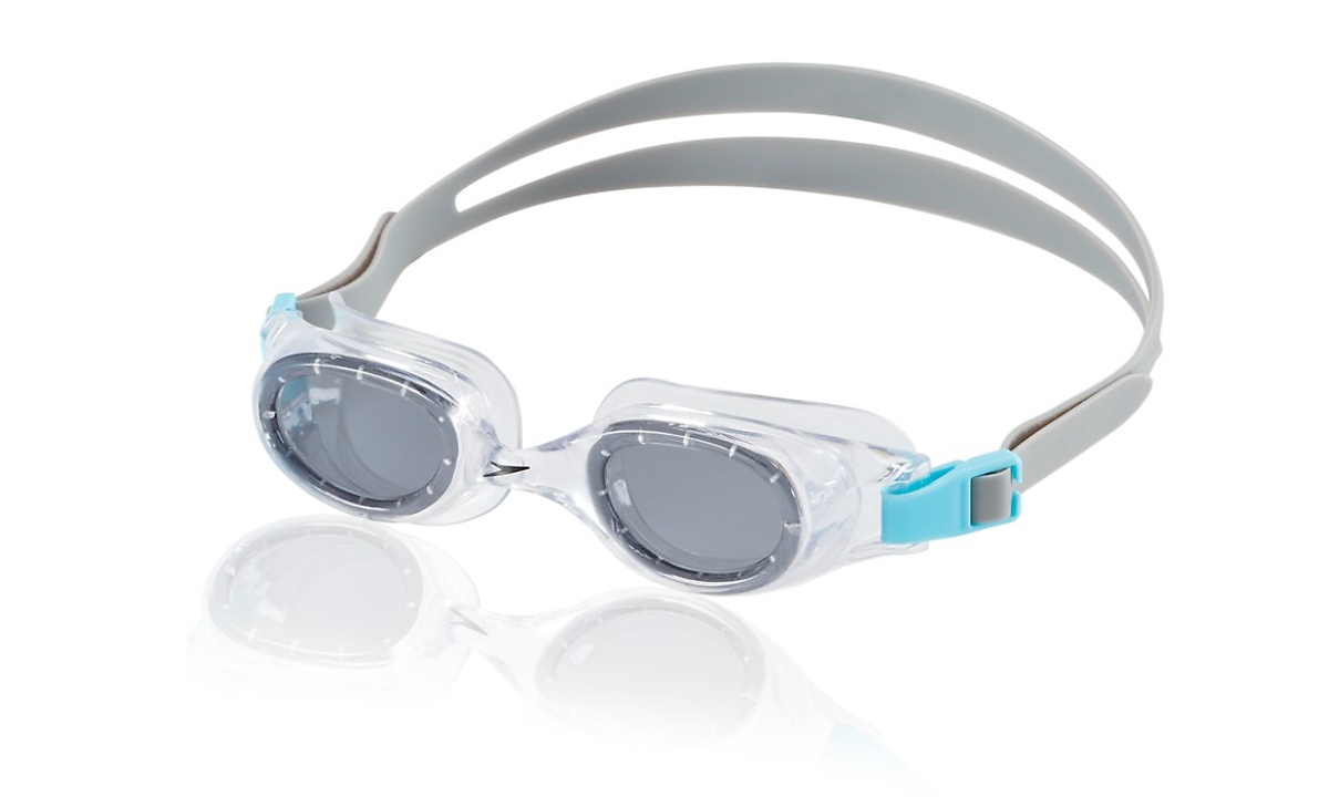 Speedo Jr. Hydrospex Classic Goggle Kids Swim Goggle Smoke Ice