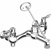 American Standard 8344.012.002 Exposed Yoke Wall-Mount Utility Faucet with Top Brace and Lever Handles, Available in Various Colors