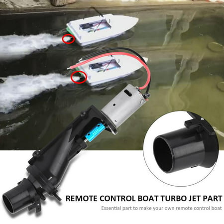 Hilitand RC Boat Toy Ship Turbo Jet with Motor Remote Control Accessory DIY Part Set, Turbo Jet with Motor, Turbo Jet (Best Jet Boat For Wakeboarding)