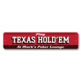 thumbnail image 2 of Texas Hold Em Novelty Sign, Metal Wall Decor - 4x18 inches, 2 of 4