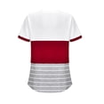 thumbnail image 3 of GigrtiJin Women's Breastfeeding Tops Color Block Crew Neck Short Sleeve Tees with Pocket Casual Maternity Blouse, 3 of 7