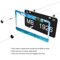thumbnail image 5 of Watercolor Palm Tree Beach License Plate Frames for Women Men Car Plate Holder Cover Metal Tag Aluminum Car Accessories Front Rear Plate Decor, 5 of 6