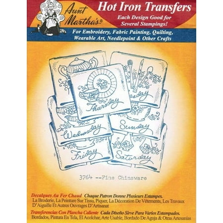 - Fine Chinaware Aunt Martha's Hot Iron Embroidery Transfer