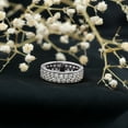 thumbnail image 3 of Rosec Jewels Certified Lab Diamond Full Eternity Wedding Band - EF-VS Quality, 18K White Gold, US 10.50, 3 of 8