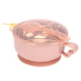 thumbnail image 3 of Vajilla infantil con inyección de agua y preservación del calor, tazón con ventosa, caballo rosa, 3 of 14