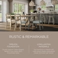 thumbnail image 6 of Maven Lane Yves Rectangular Wooden Dining Table in Weathered White Finish, 6 of 7