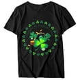 thumbnail image 3 of ameIAEA T-Shirts de la Saint-Patrick pour Femmes Manches Courtes T-Shirt Graphique Drôle Col Rond d'Été, 3 of 4