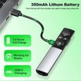 thumbnail image 3 of Presentation Clicker Wireless Presenter Remote for PowerPoint,USB Type C Wireless Presentation Clicker with Green Light for Mac, Computer, Laptop, 3 of 4