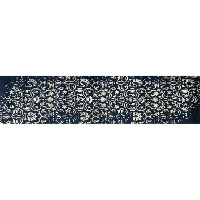 Art Carpet 23685 2 x 8 ft. Milan Collection Isabella Woven Area Rug Runner, Peacock Blue
