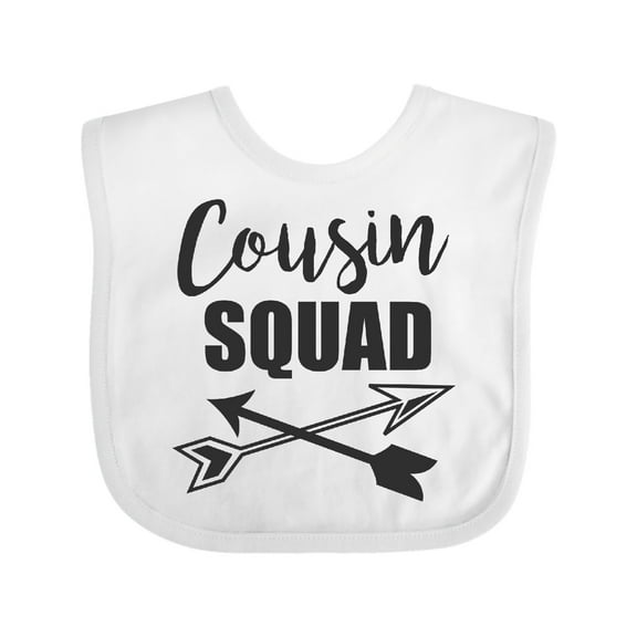 Inktastic Cousin Squad with Arrows Boys or Girls Baby Bib