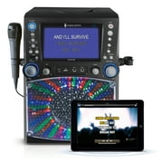 Singing Machine STVG785BTBK Bluetooth Karaoke System with 7" Color Monitor and Microphone