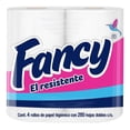 thumbnail image 1 of Papel higiénico Fancy 4 rollos con 285 hojas dobles c/u, 1 of 4