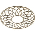thumbnail image 2 of 28"OD x 9 5/8"ID x 3/8"T Cannes Wood Fretwork Pierced Ceiling Medallion, Birch, 2 of 3