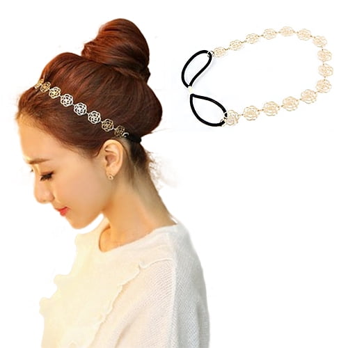 Crystal and Pearl Design Bow Motif Metal Alice Band Hair Headband Cream or White 