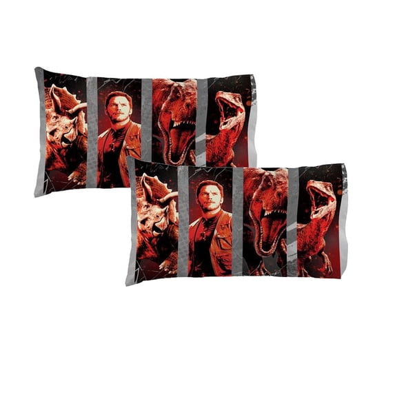 Jurassic World Eruption Child Polyester Soft Pillowcase 2 Piece for Kids - (20 x 30)"