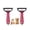 Pink L*2, variant on Double Sided Pet Grooming Brush, Dematting Comb for Dogs and Cats Undercoat Rake
