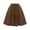 A-Coffee65, variant on Bibifish Womens Skirts Trendy Pleated Mid Length Skirts Casual Solid Color Elastic Waist Skirts Soft Drape Mid A Line Skirts For Ladies