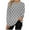 Gray, variant on Crewneck Sweatshirts for Women Polka Dots Printed Cute Pullover Long Sleeve Tops Side Split Trendy Outfit (2XL, Purple)