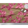 thumbnail image 3 of Soimoi Japan Crepe Satin Fabric Dot & Floral Artistic Printed Craft Fabric by The Yard 42 Inch Wide, 3 of 3