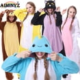 thumbnail image 2 of AIMINYZ ODM/OEM alta calidad dibujos animados para adultos de manga larga Cosplay Onesie ropa de dormir pijamas personalizar Polar invierno cálido, 2 of 4