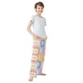 thumbnail image 3 of FORMRS Boys Pajama Pants with Pockets Size 9-10Y Kids Lounge Sleep Bottoms, Light Blue Daisy, 3 of 8