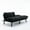 Black, variant on 2 - seater Folding Sofa Bed with 150° Backrest Adjustment / Fits Small Living Rooms
