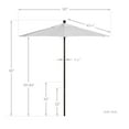 thumbnail image 5 of California Umbrella Venture 7.5' Bronze Market Umbrella in White, 5 of 5