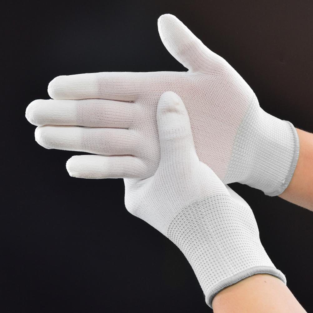Anti Static Antiskid Glove PU Coated Safety Work Gloves Lightweight  Breathable Working Hand Sleeves