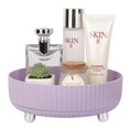 thumbnail image 1 of Bandeja organizadora de maquillaje y perfume Anyoifax, giratoria 360°, color morado, 1 of 5