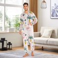 thumbnail image 6 of FORMRS Onesies Pajama for Adults Unisex Hoodie Winter Jumpsuit One Piece Sleepwear, Sizes S-2XL, Flamingo Pattern, 6 of 7