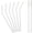 Clear 6 pcs, variant on Clear Straws for & - 6 count Flexible Short Drink 6.7" Straws for 6-12 oz /Rtic/Ozark Tumblers & 2 Cleaning Brushes - , no Rubber Tast