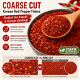 thumbnail image 4 of Coarse Gochugaru Korean Red Pepper Flakes 16 oz (1 lb) - Red Chili Pepper Powder for Kimchi, Tteokbokki, Kimchi Stew & Korean Cooking, 4 of 8