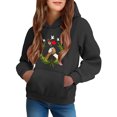 thumbnail image 2 of Crop Sweatshirts Pullover for Girls Cute Printed Long Sleeves Hoodies with Pocket Casual Crew Neck Fall Winter Pullover Tops Clothes Comfy Jumper School Warm Girl Sweatshirts, 2 of 6