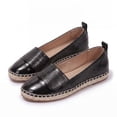 thumbnail image 3 of Rexoro Women Loafers Flats Cap Toe Woven Trim Comfort Slip On Women Shoes, 3 of 10