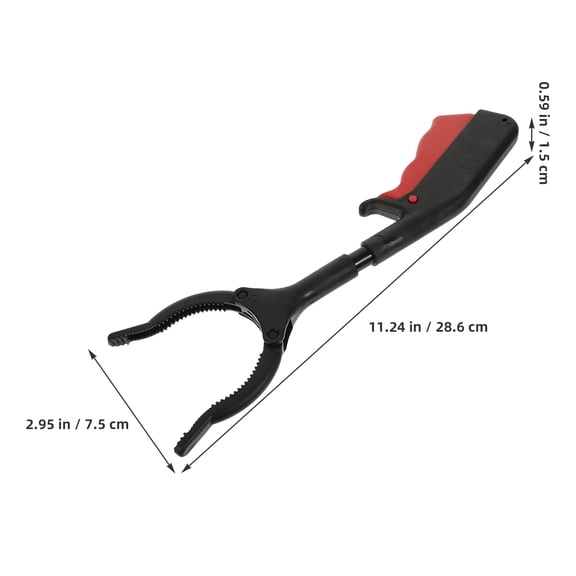 Pungan 2pcs Short Grabber Reacher Pickup Tool 28cm Lightweight Handy Trash Grabber Reaching Assist Tool for Elderly and Litter Picking
