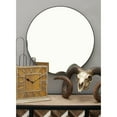 thumbnail image 2 of DecMode 24" x 24" Black Simplistic Wall Mirror with Thin Minimalistic Frame, 2 of 11