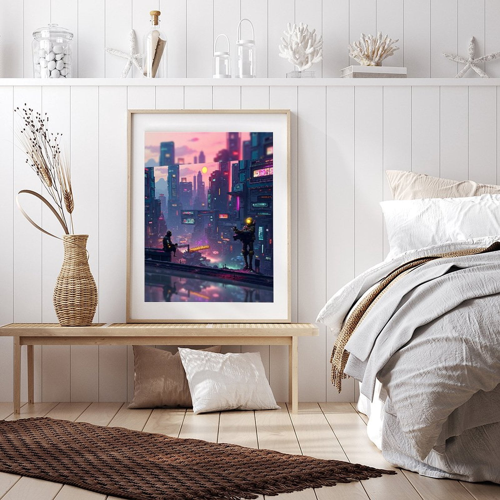 Diamond Art Kits for Adults - Cool Cyberpunk Cityscape Print No.27 5D Frameless Dimond Painting Kit for Adults Beginner, Round Diamond Kits for Home Wall Decor, Gift for Women