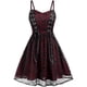 thumbnail image 1 of Vestido retro rockabilly con calavera, elegante vestido halter con tirantes, estampado de calavera, vestidos de fiesta vintage con vuelo, vestido de cóctel bohemio de corte A, enagua festiva de, 1 of 3