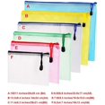 thumbnail image 2 of Oaimyy Zipper Pen File Document Folders Pockets Bags, 12-Pieces,Multicolor (A5), 2 of 4