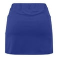 thumbnail image 5 of JWZUY Women's Elastic Yoga Culottes Solid Color Athletic Shorts with High Waist and Tummy Control Plus Size Biker Shorts for Summer Golf Skorts Blue S, 5 of 6