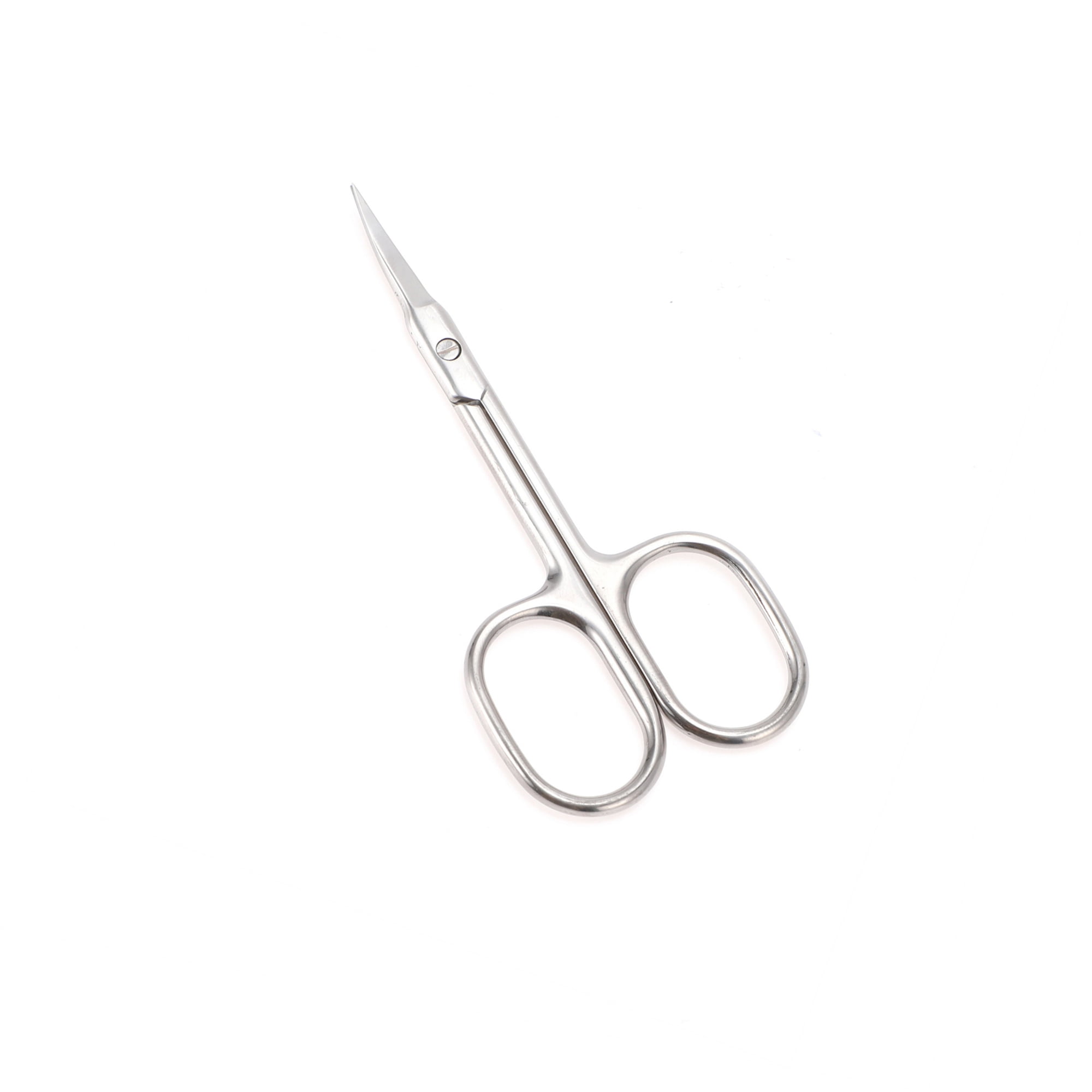 Unique Bargains C-Type Scissors Eyebrow Trimmer Scissors Silver Tone 1 Piece