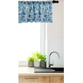 thumbnail image 3 of Ambesonne Floral Window Valance, Middle Eastern Nature, 54" X 18", Blue Navy and Green, 3 of 3