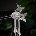 thumbnail image 4 of Épingle à Cheveux style Ancien Pompon Argenté Tête Hanfu Nouvelle Épingle à Cheveux step shake Miao Accessoires Cheveux Argent Accessoires Épingle à Cheveux Femme Épingle à Cheveux Non Incrustée, 4 of 5