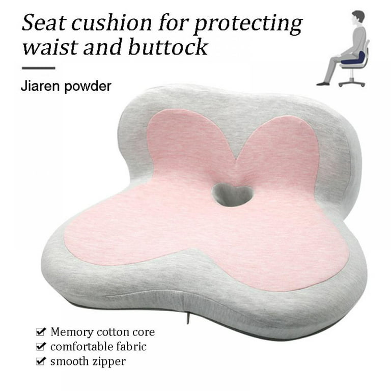 Back Support Lumbar Cushion Memory Foam Travel Pillow Car / Van Seat Chair
