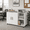 White, variant on GALAXHERO Wood Storage Cabinets with Doors and Shelves, Lateral File Cabinet & Printer Stand with Storage for Home Office, Rustic Brown