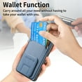 thumbnail image 3 of Allytechgroup Galaxy A54 5G Wallet Case with Card Holder, Hybrid TPU Back Cover Kickstand Bumper Anti-Scratch Slim Case Cover for Samsung Galaxy A54 5G, Blue, 3 of 8
