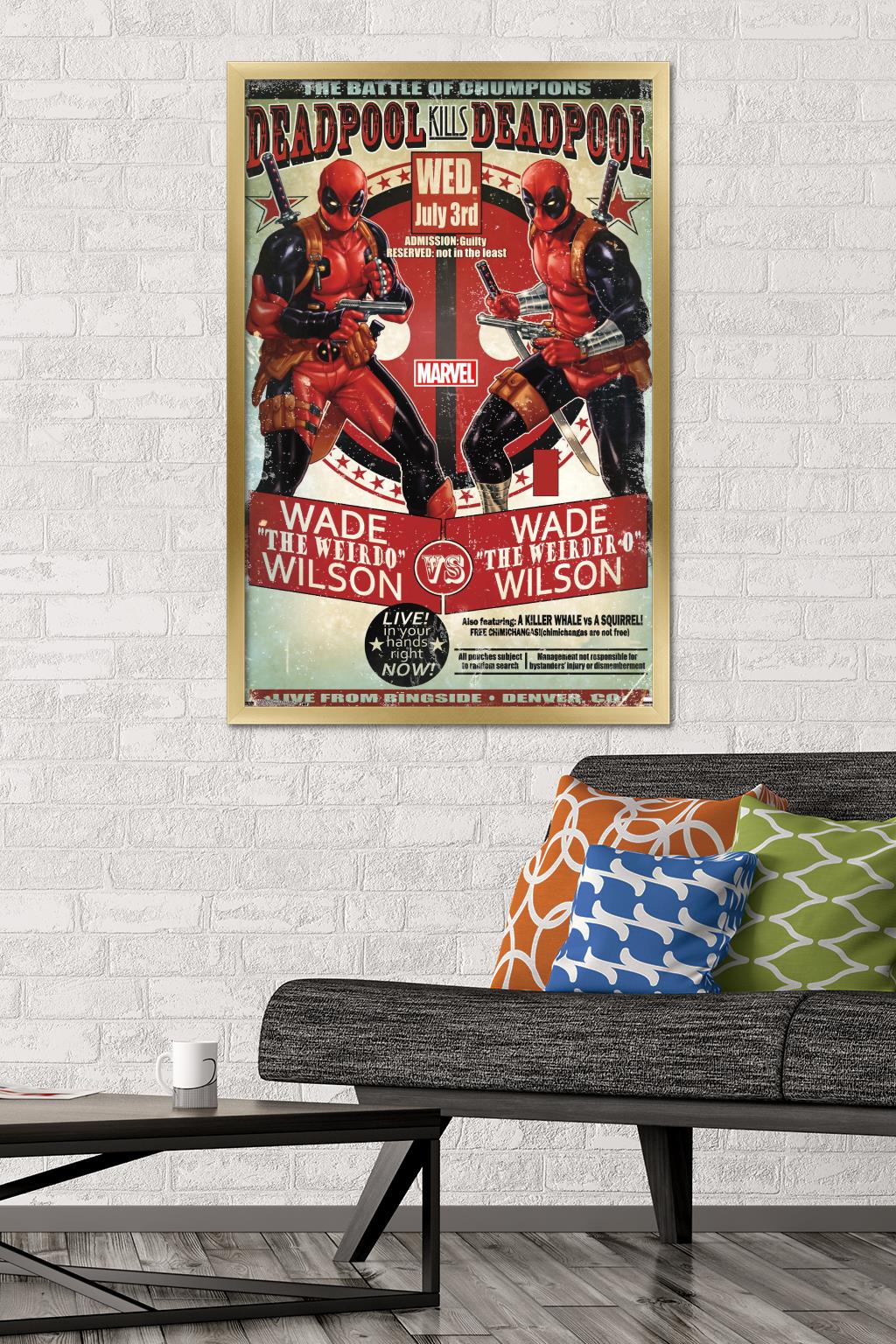 Marvel Comics - Deadpool - Chumpions Wall Poster, 22.375" x 34", Framed