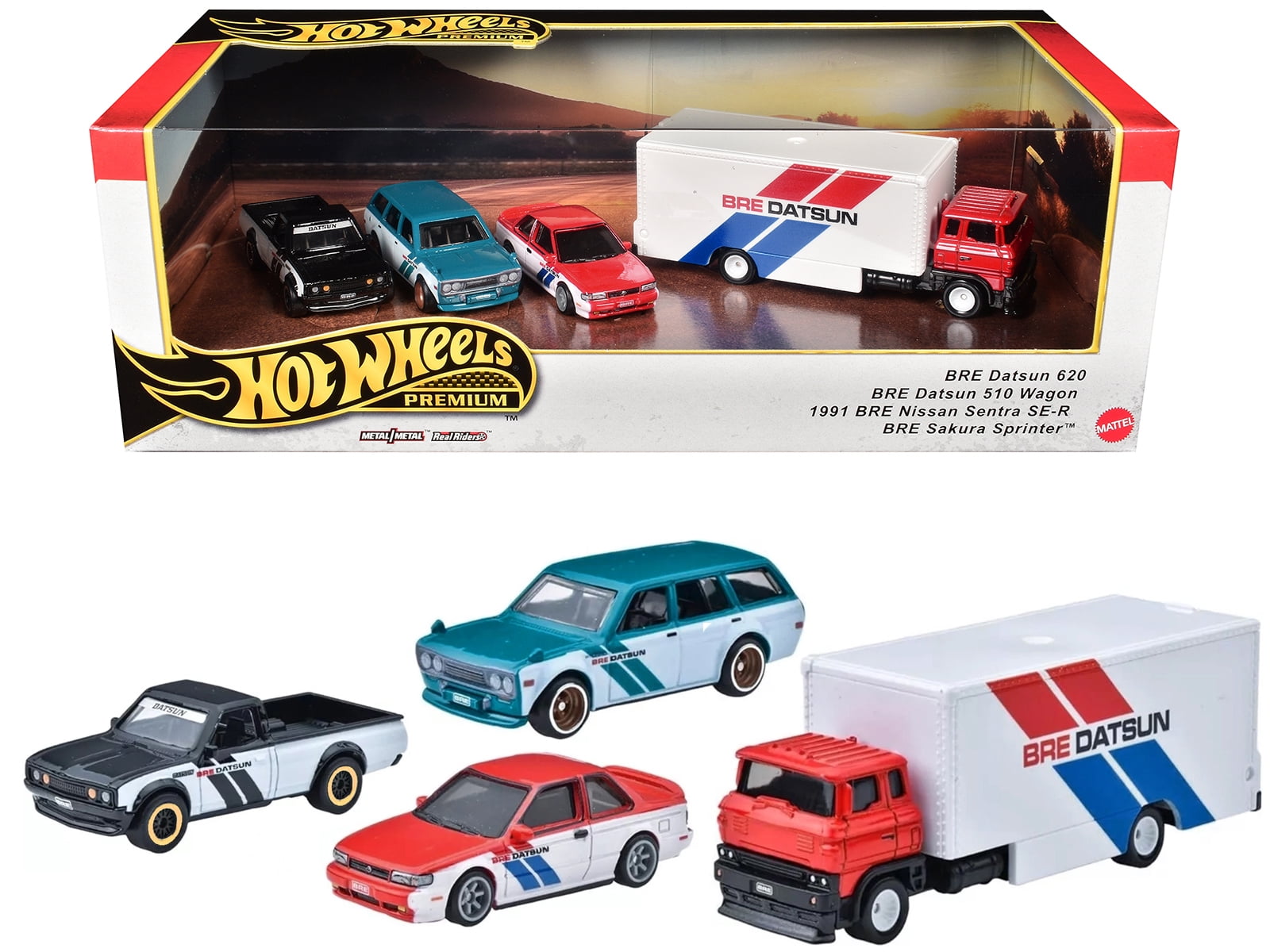 Hot Wheels Rally Legend Set - Premium Collector Display with 3