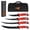4 Knives and sharpener rod, variant on KastKing Fillet Knife, G4116 Blade, Non-Slip Handle, Professional, Sheath